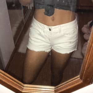 These are white shorts from pink